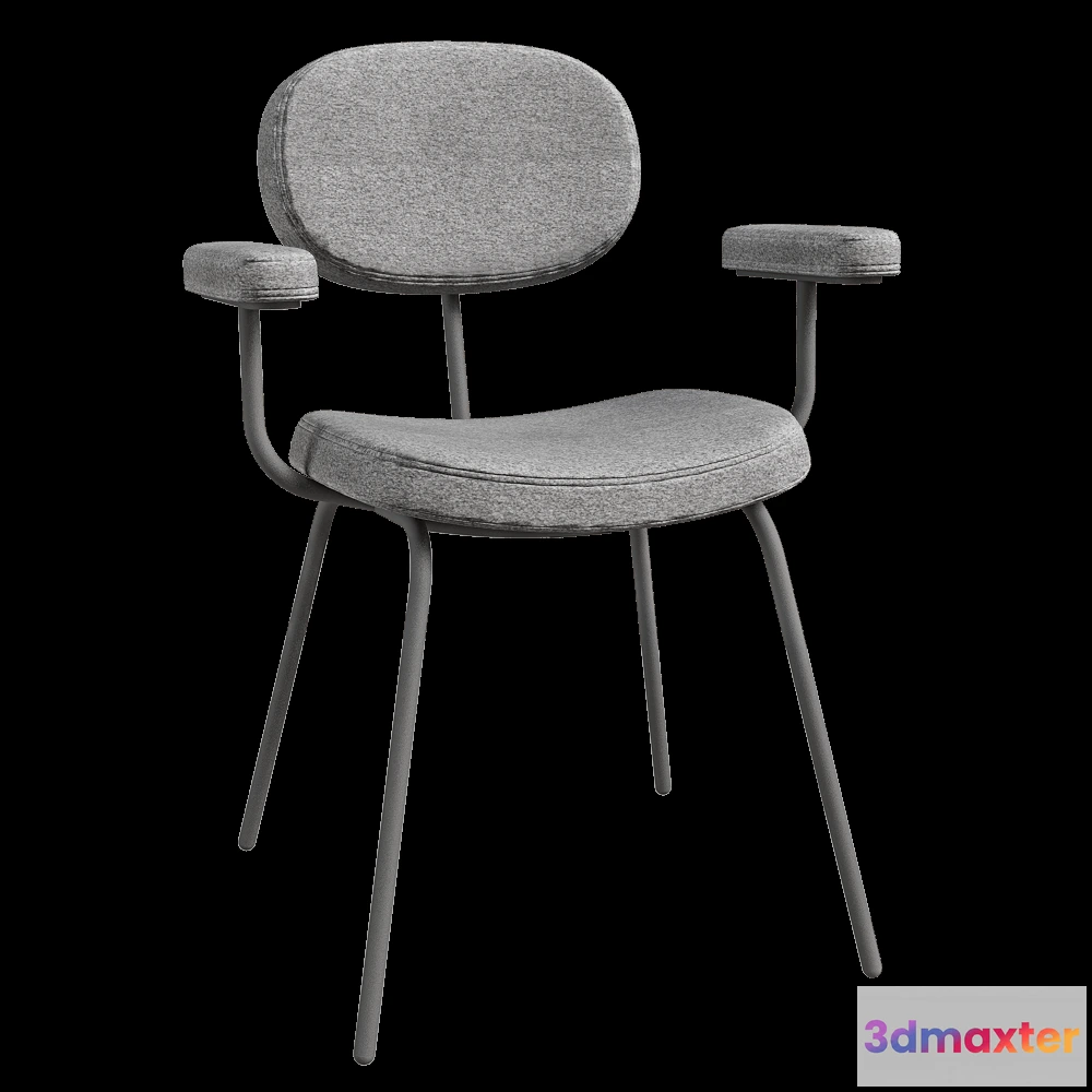 1618914 - Delo - Chair with armrest Ril 3D Max