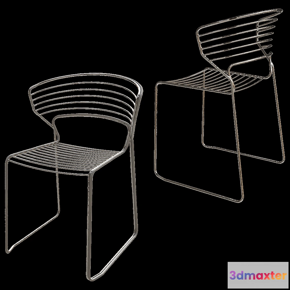 1618948 - Desalto - Chair Koki Wire 3D Max