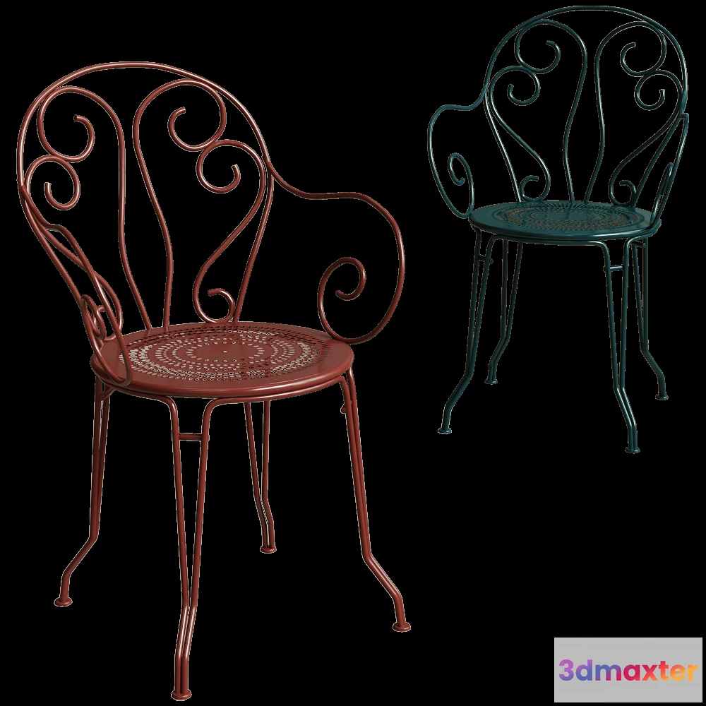 1619074 - Fermob - Armchair Montmartre 3D Max