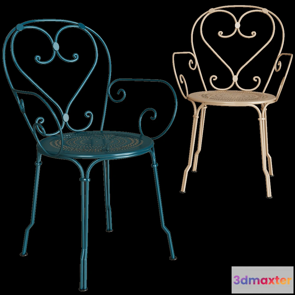 1619108 - Fermob - Armchair 1900 3D Max