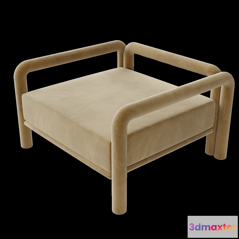 1619160 - FURN OBJECT  - Chair Prowling Lounge Olive 3D Max
