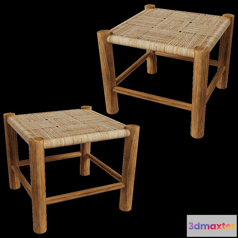 1619174 - Gan Rugs  - Stool ROOTS Single  03 3D Max