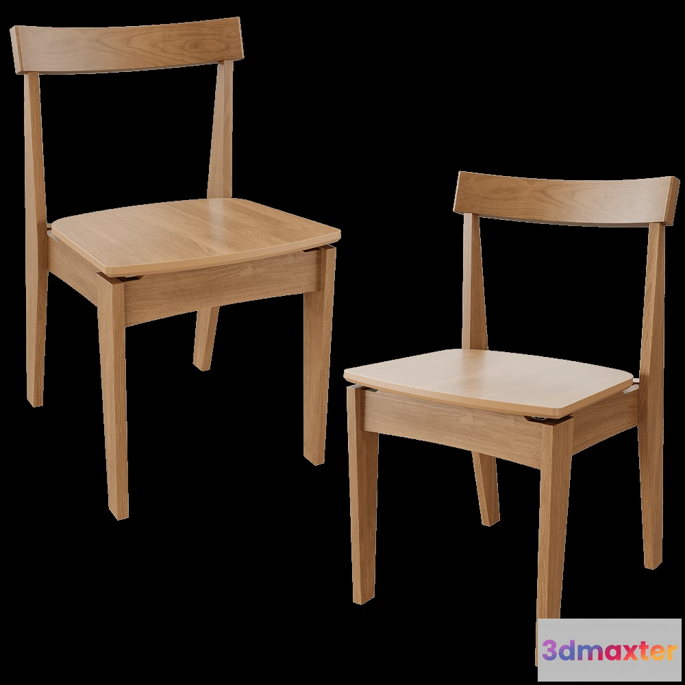 1619418 - Lagom - Chair Minimalist oak 3D Max