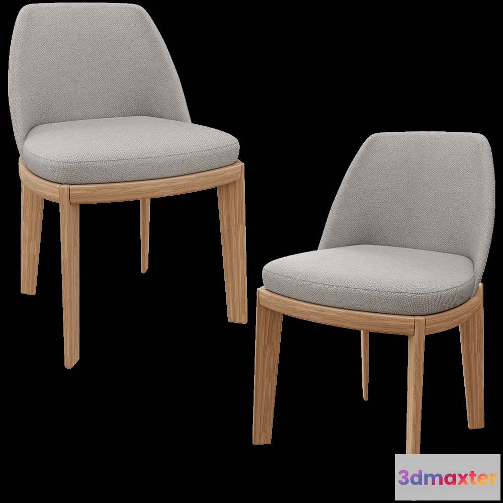 1619420 - Lagom - Chair Fin Grey 3D Max