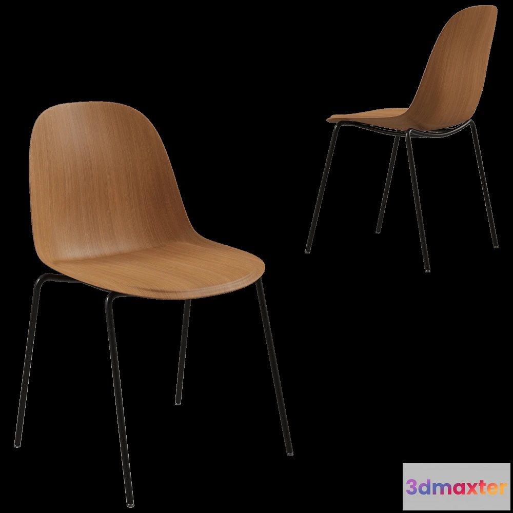 1619510 - MDF Italia - Chair Press base stackable 3D Max