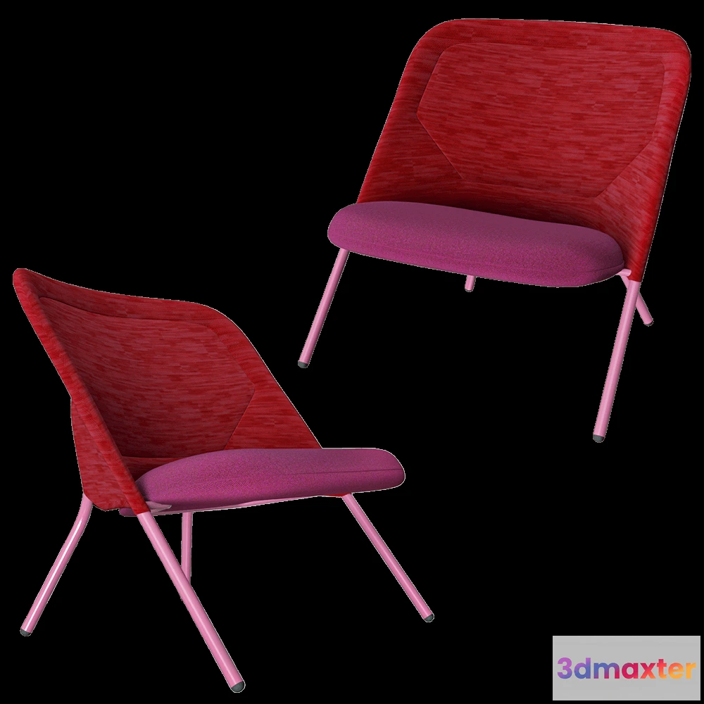 1619606 - Moooi  - Lounge Chair Shift 3D Max