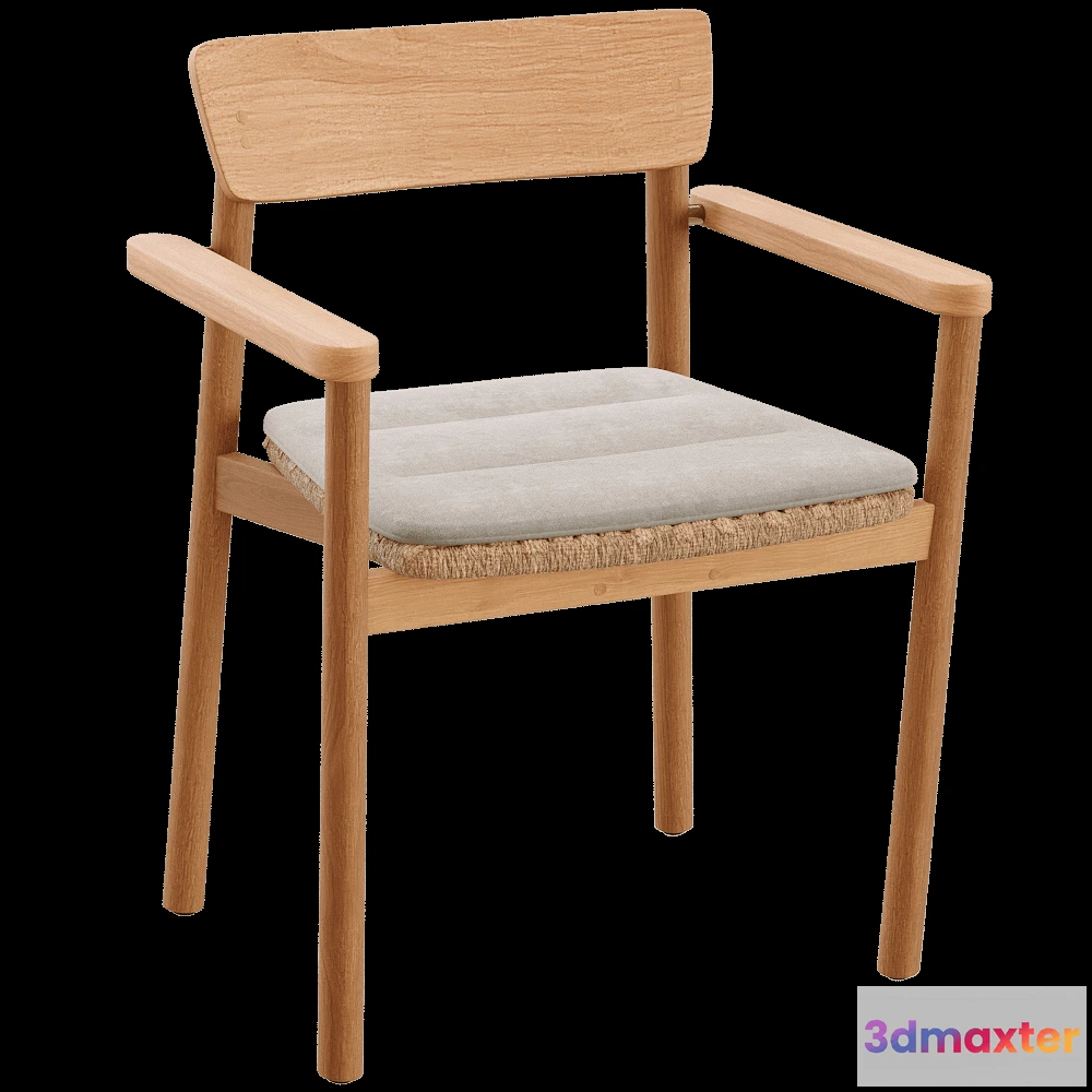 1620174 - Traditional Teak - Dining chair Carmen 2 3D Max