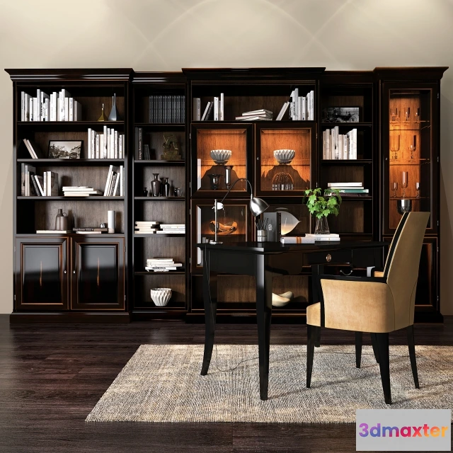 1621024 - furniture - Bookcase 3D Max