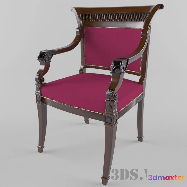 1621522 - furniture - Council chair with armrest 3D Max
