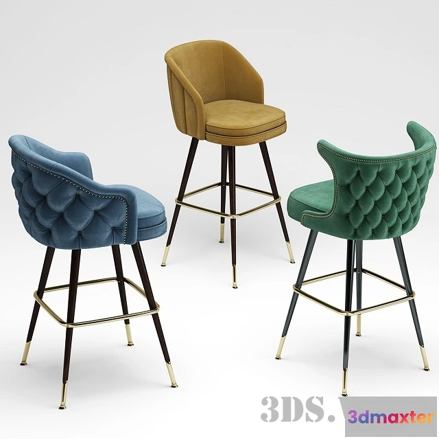 1621732 - furniture - Deer Spring Bar Stool 3D Max