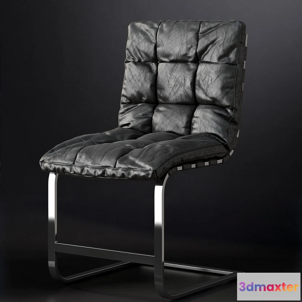 1621876 - furniture - CHAIR ROSSI LEATHER SIDE CHAIR 3D Max