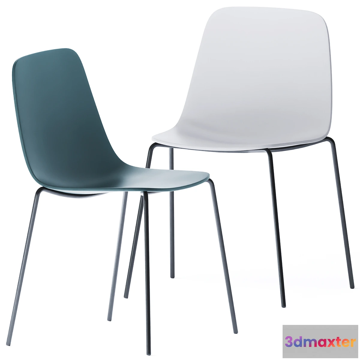 541839 - Maarten Plastic Four Legs Chair by Viccarbe