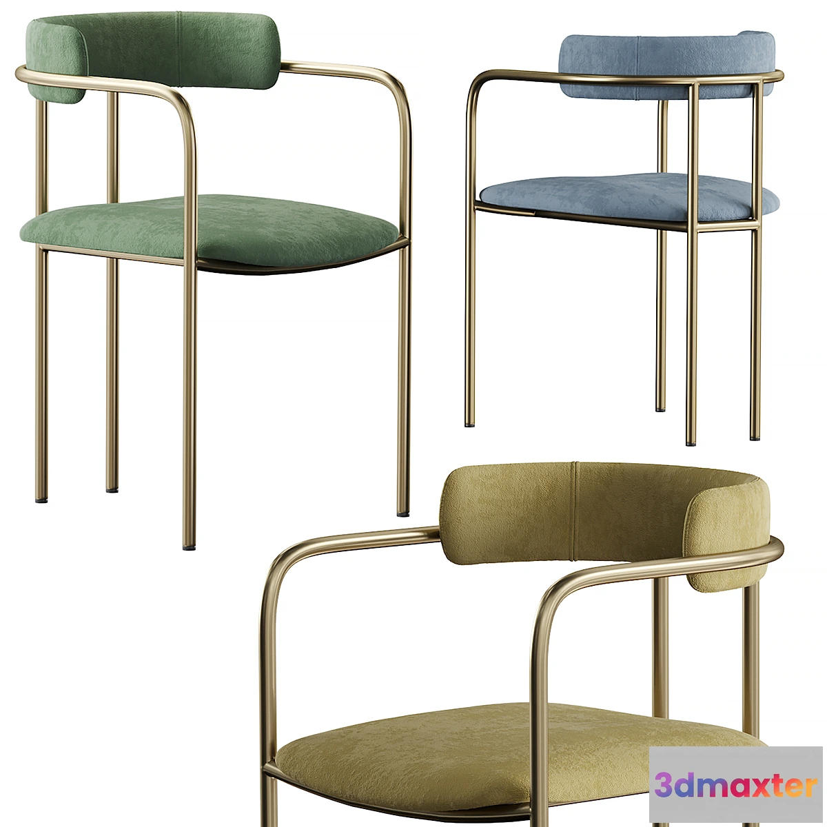 554119 - West Elm Lenox Velvet Dining Chair