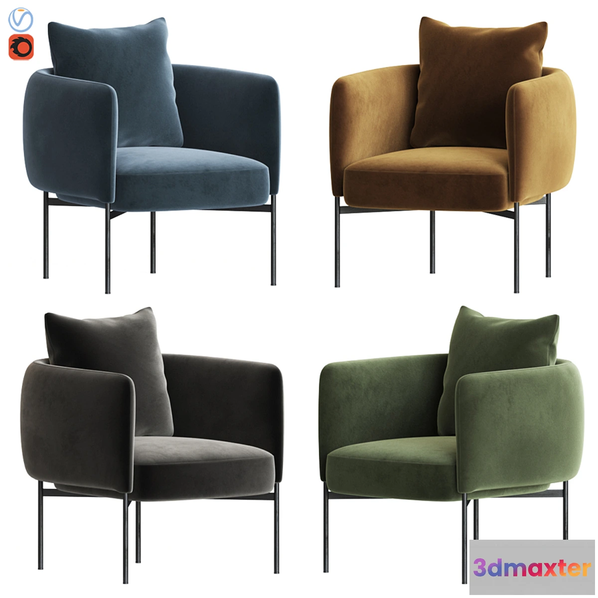 554125 - Adea Bonnet Club Lounge Chair