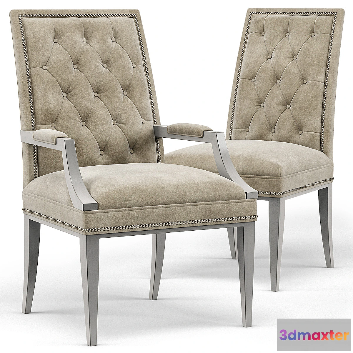 554153 - Cheska Upholstered Tufted Chairs