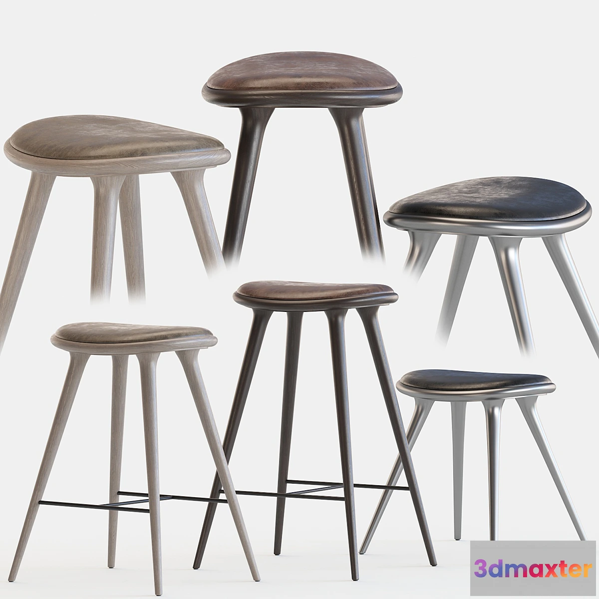 554555 - Mater stools by space copenhagen