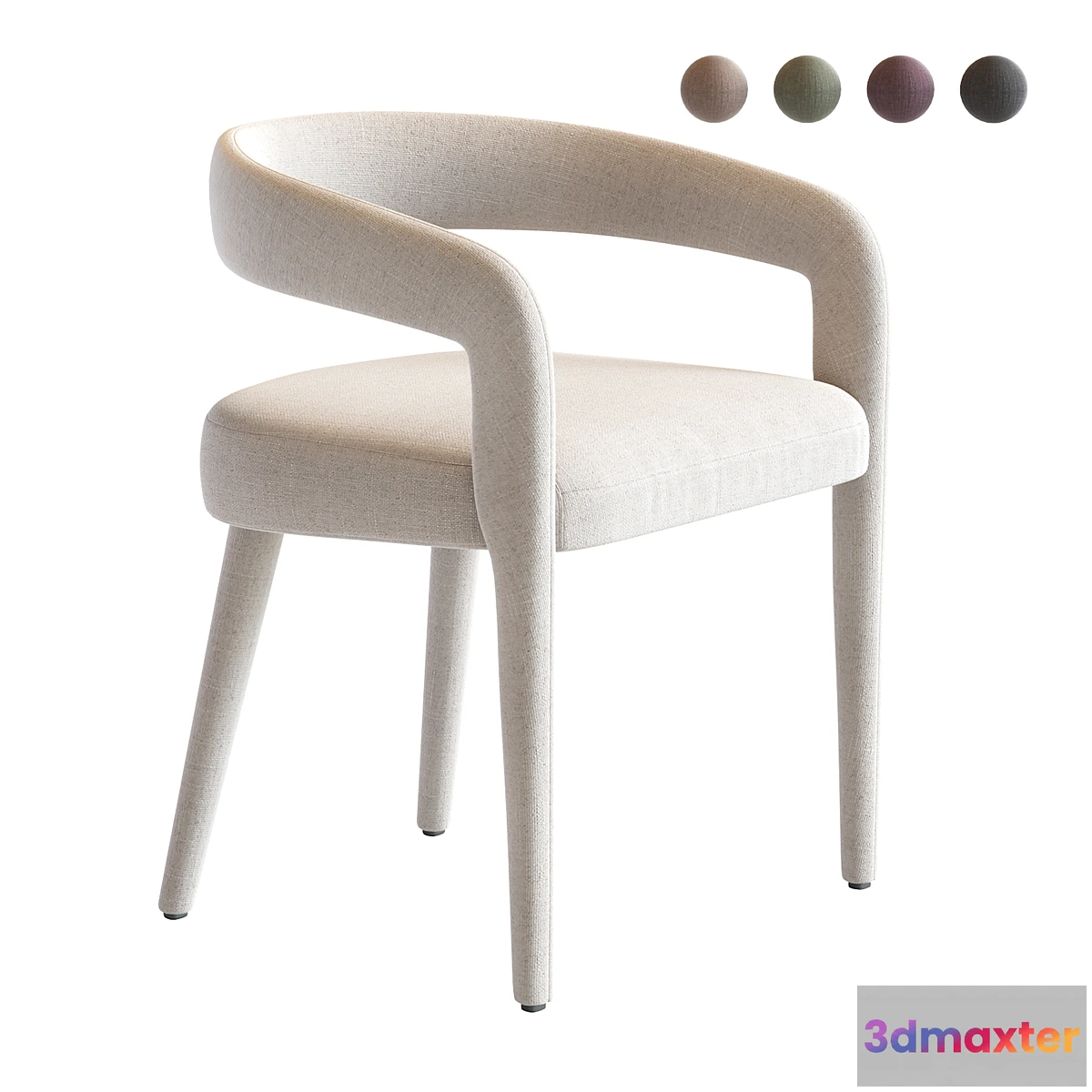555005 - LISETTE WHITE DINING CHAIR