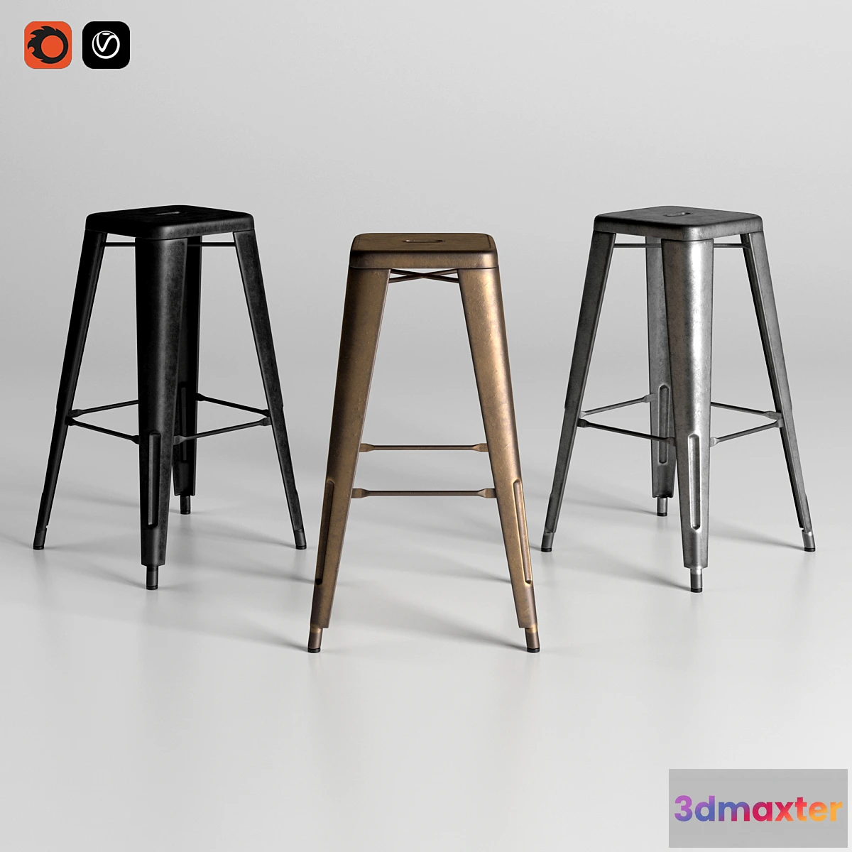 555337 - bar stool Tolix