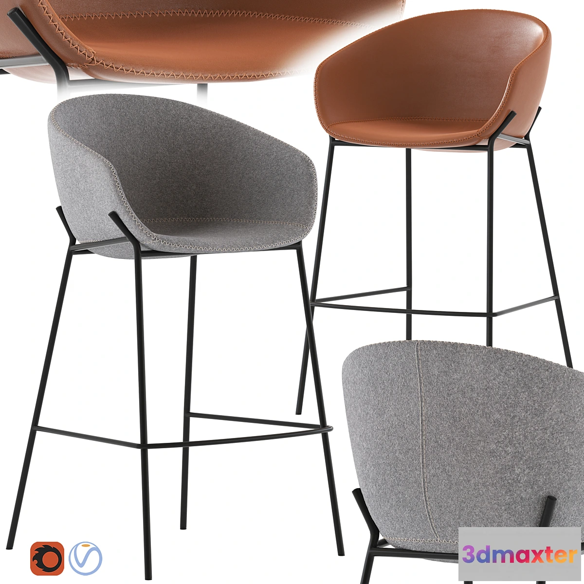 555441 - Linea Furniture Vanya Barstool