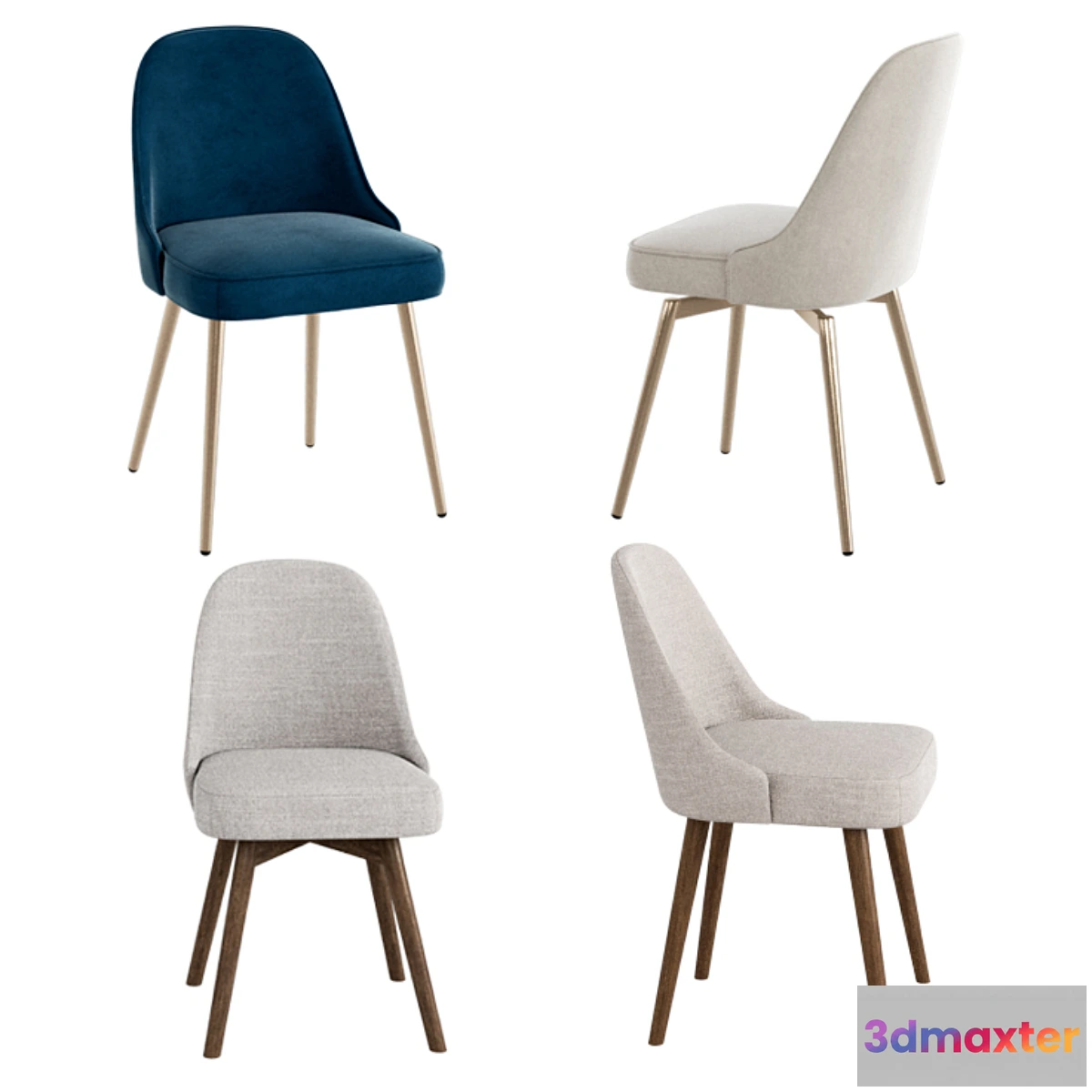 583290 - WEST ELM Mid-Century Chair set - No.2