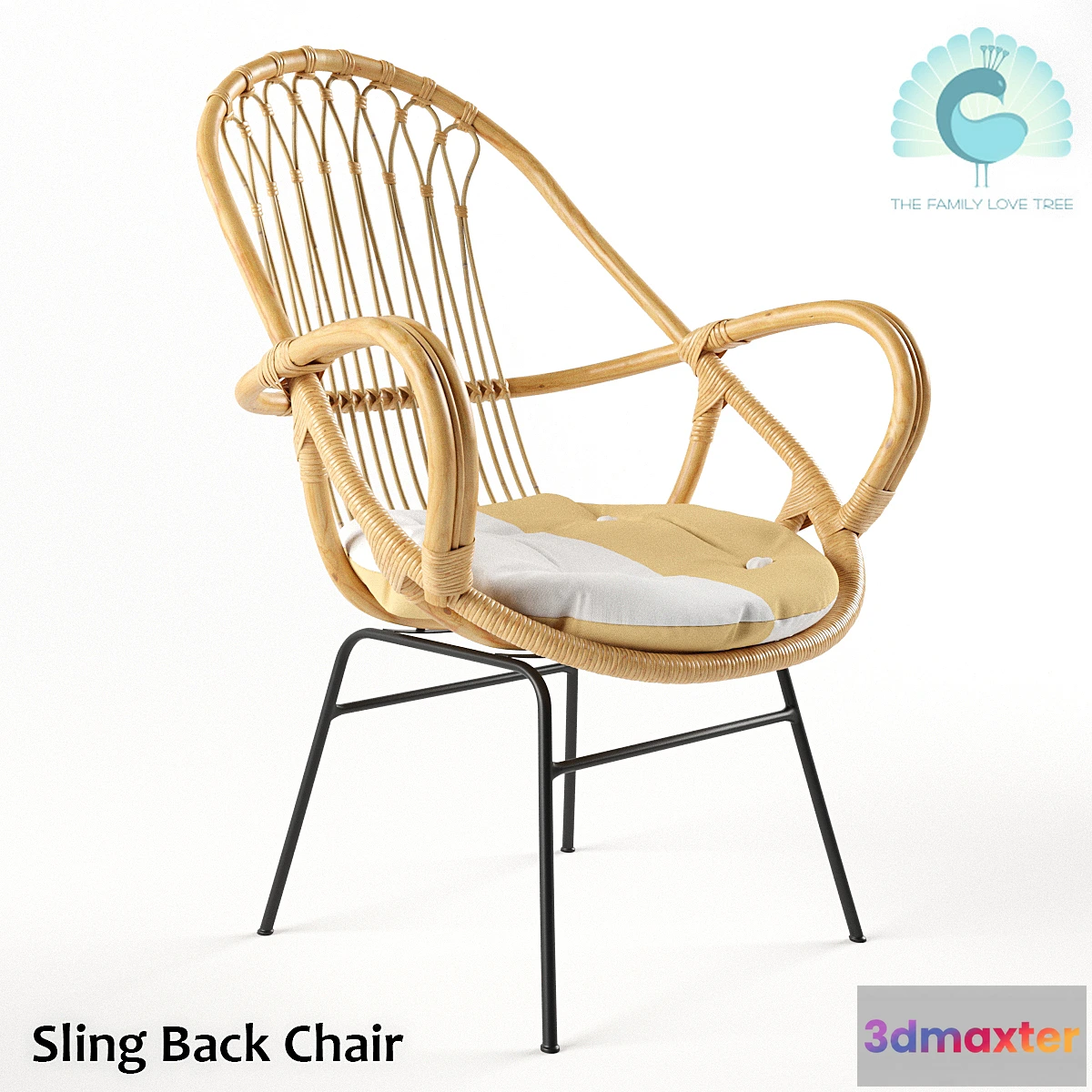 583942 - Sling Back Chair Natural