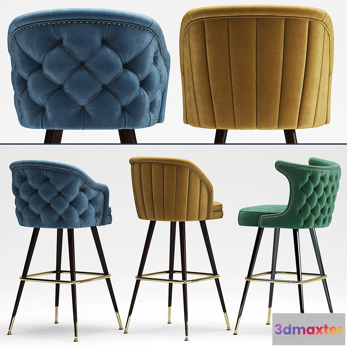 584116 - Stools Deer Spring Bar Stool