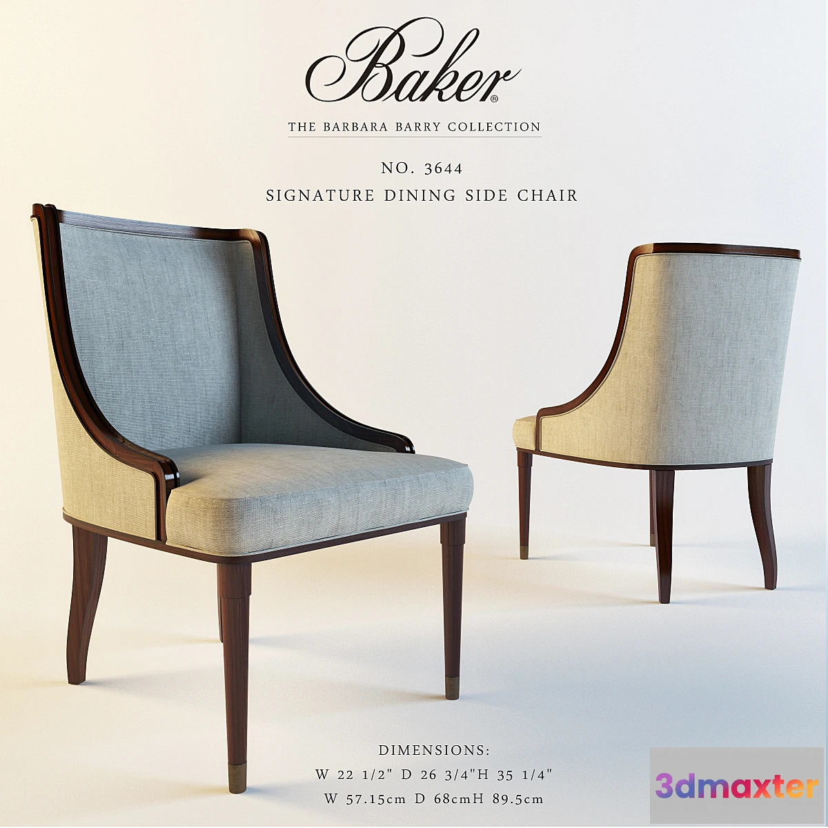 587326 - Baker 3644 SIGNATURE DINING ARM CHAIR