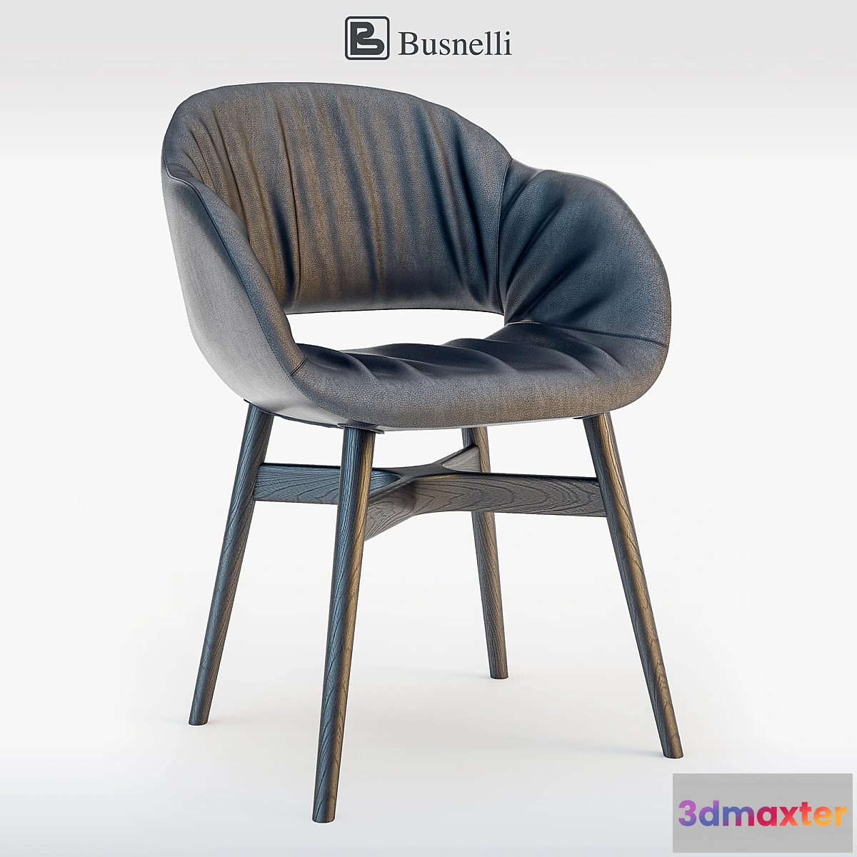 587380 - Busnelli chair charme with wooden base