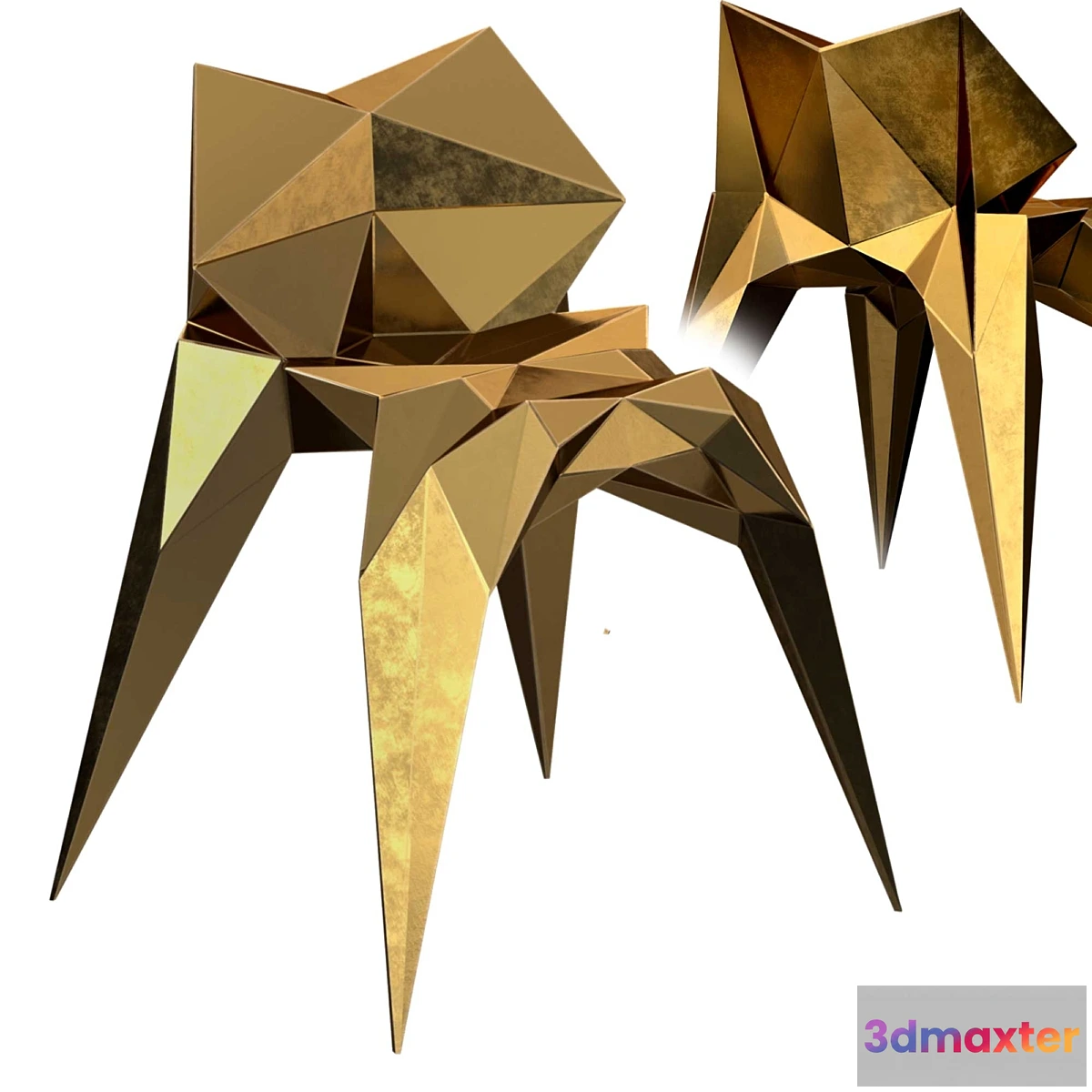 595799 - Brass bowtie chair