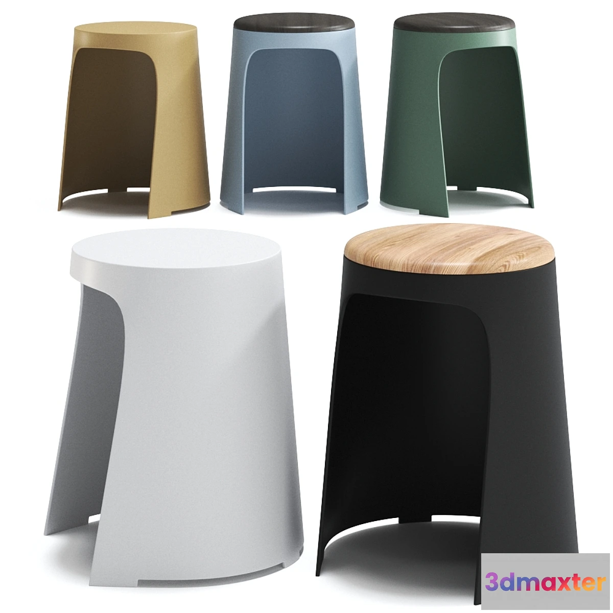 602739 - HANDY Stool with integrated cushion by SELLEX