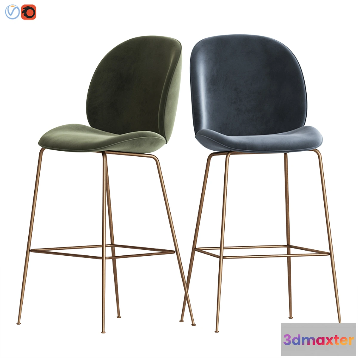 610779 - Beetle Bar Chair Gubi
