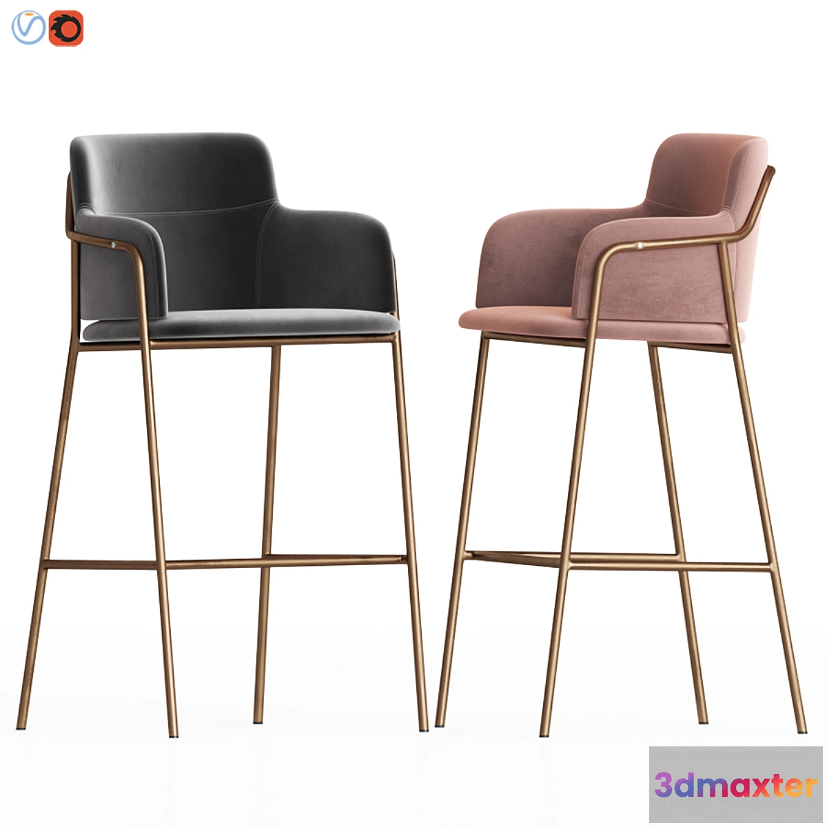 610863 - Cult Living Harriet Bar Stool