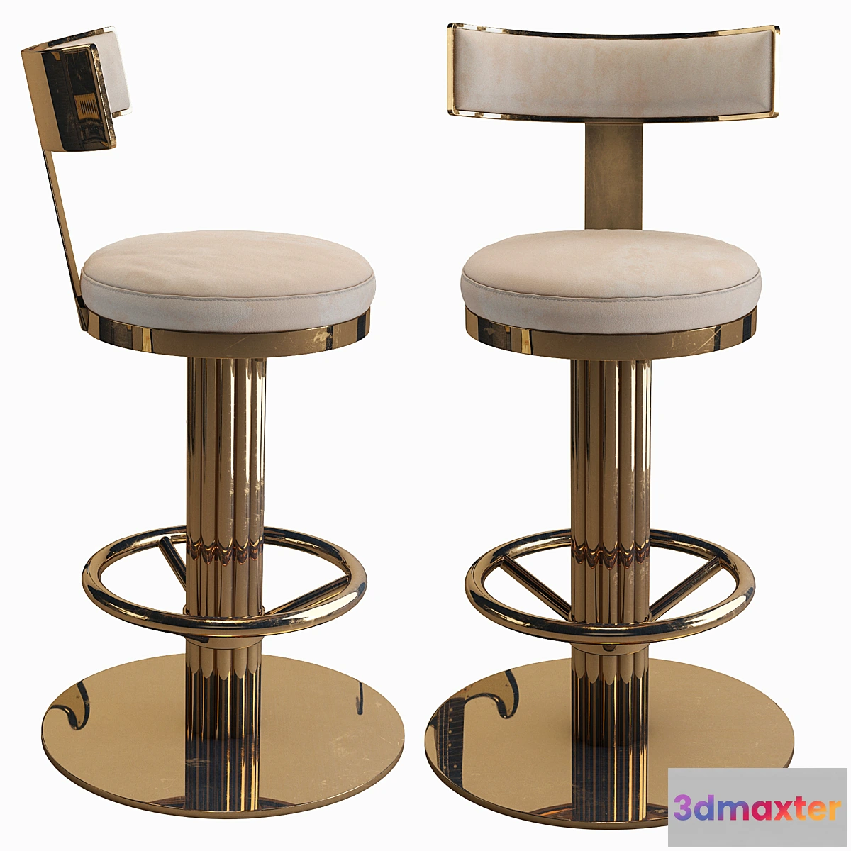 610865 - Oscar Swivel Gold Counter Chair