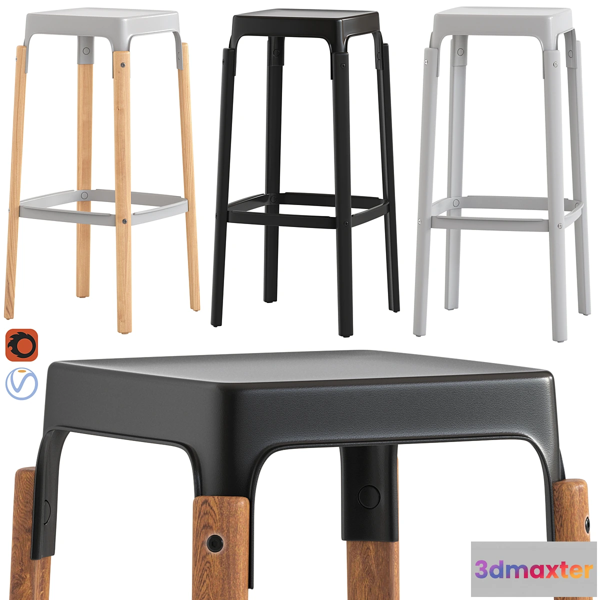 611001 - Herman Miller Magis Stool