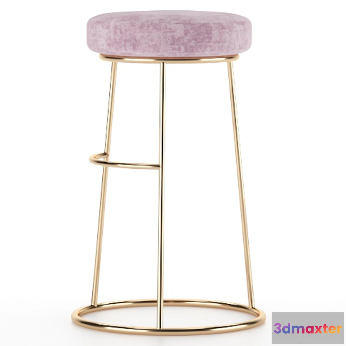 611051 - PINK_VELVET stool