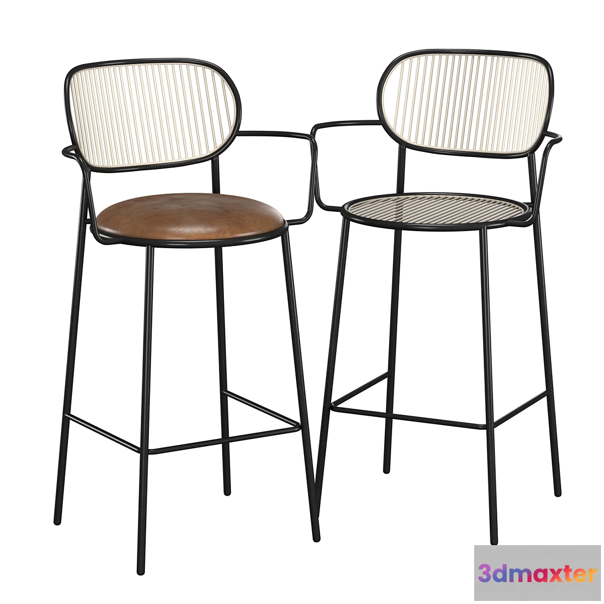 611097 - Piper Bar Chair with Armrests