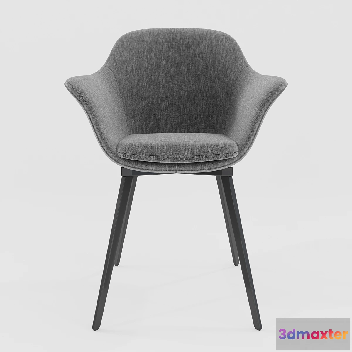 611123 - Gray dining chair Quilda LA REDOUTE gray