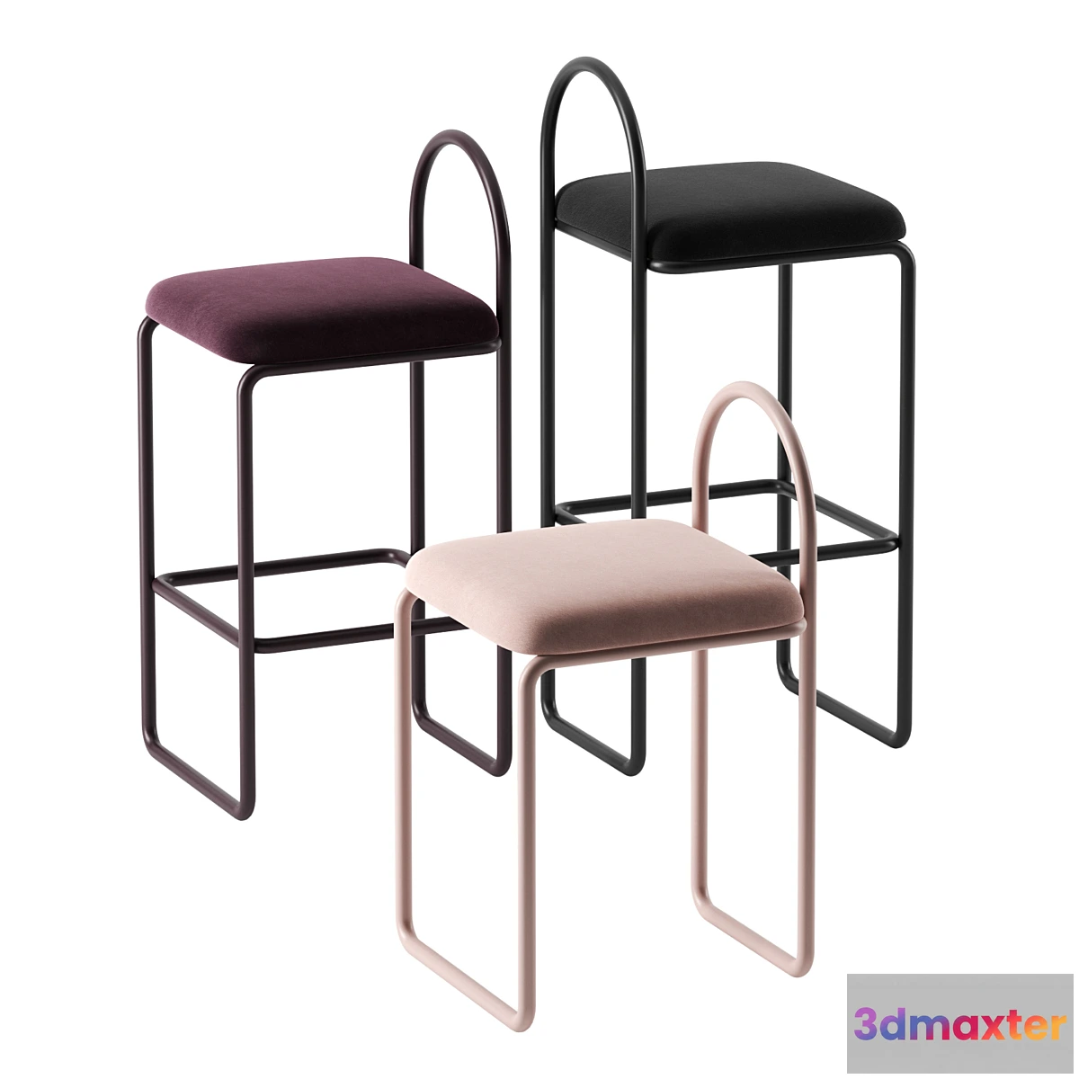 611245 - ANGUI stools by Aytm