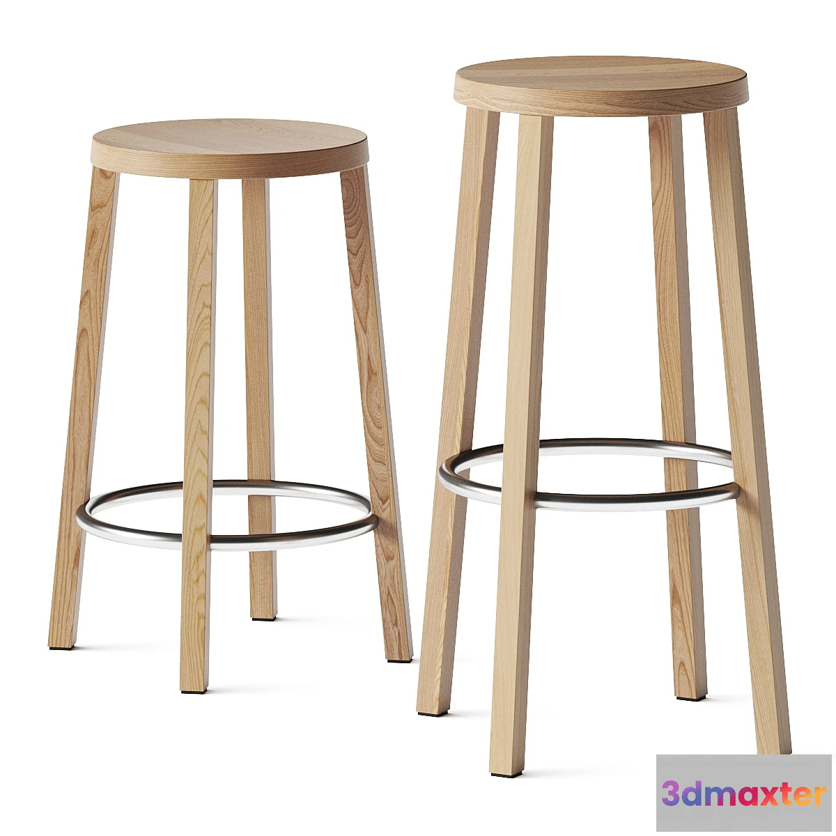 611395 - Plank Blocco Barstools