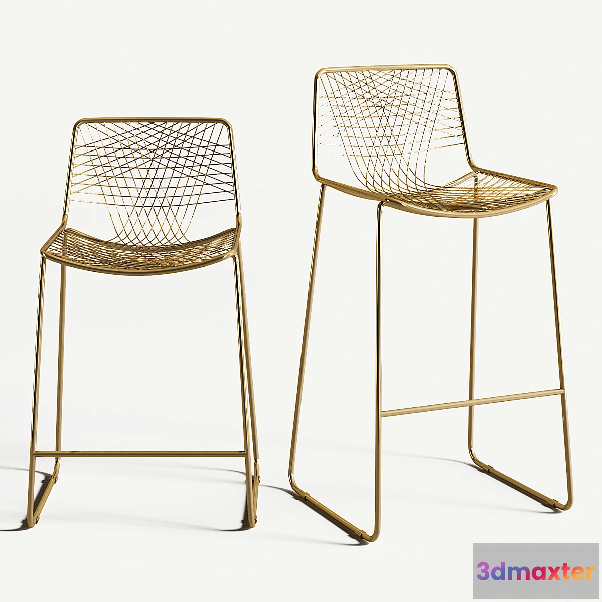 622019 - Bar stool alpha brass
