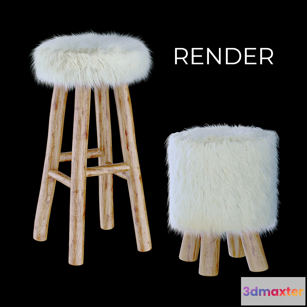 622057 - Nuvoli bar stool & footrest