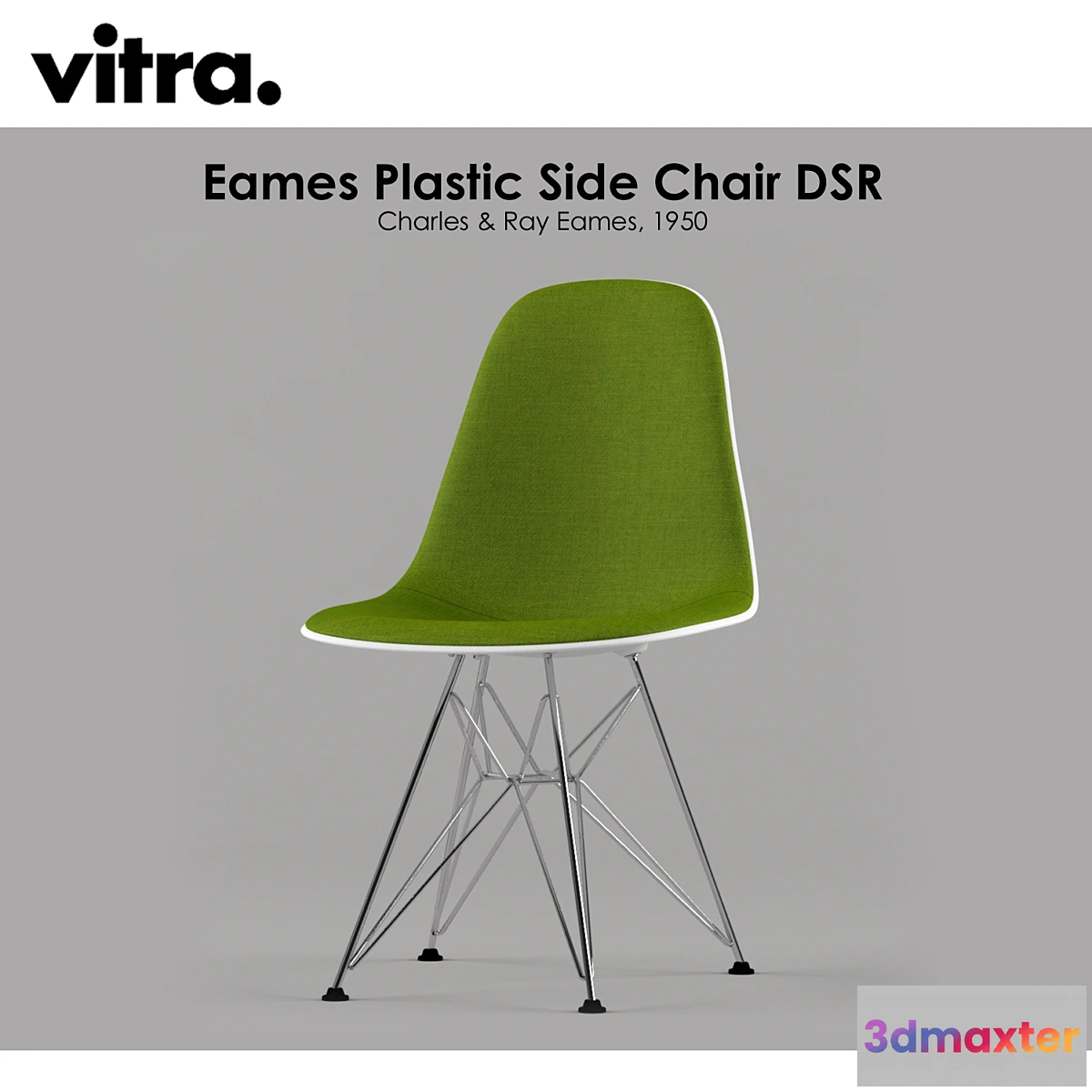 622421 - VITRA. Plastic Side Chair DSR