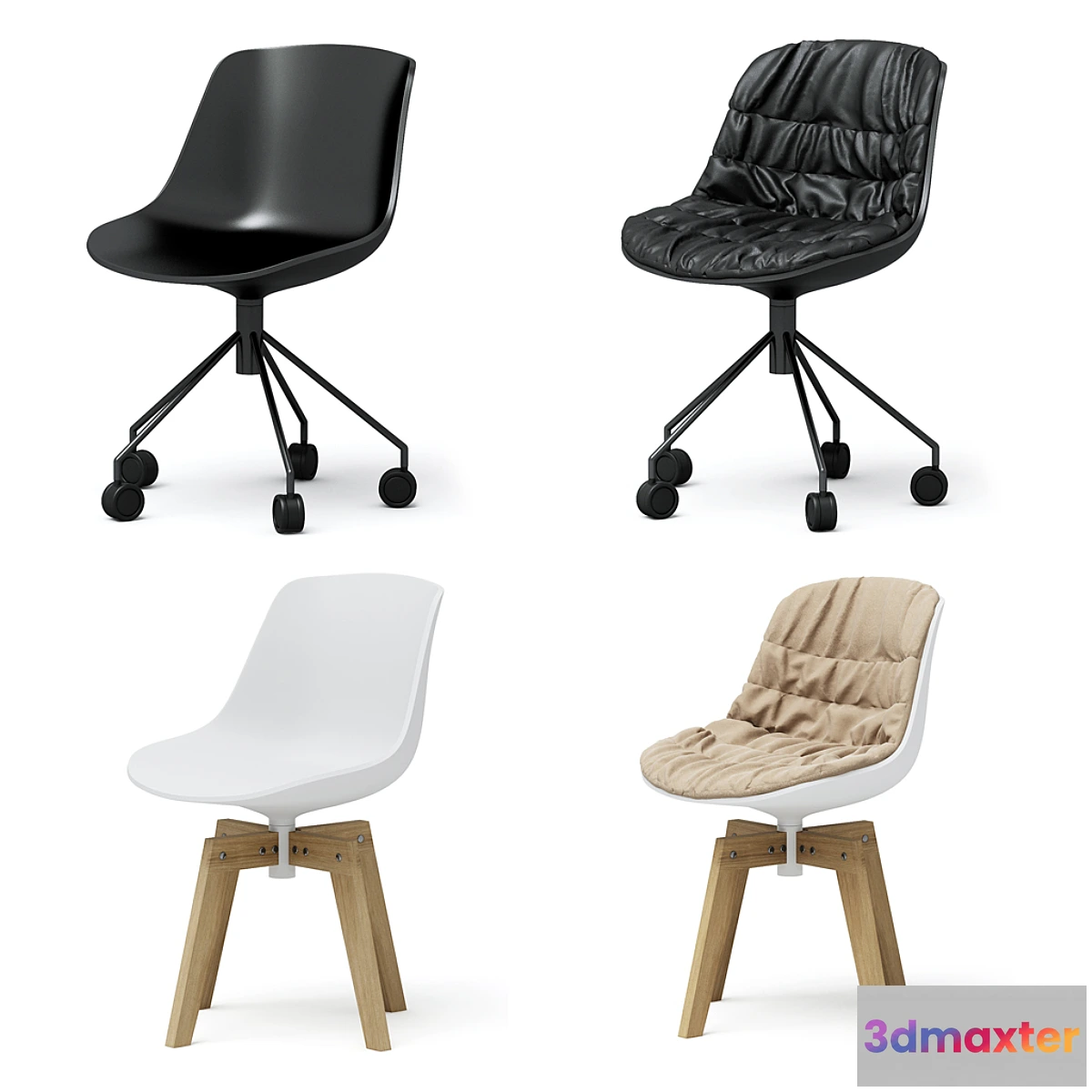 622483 - MDF Italia flow chairs set