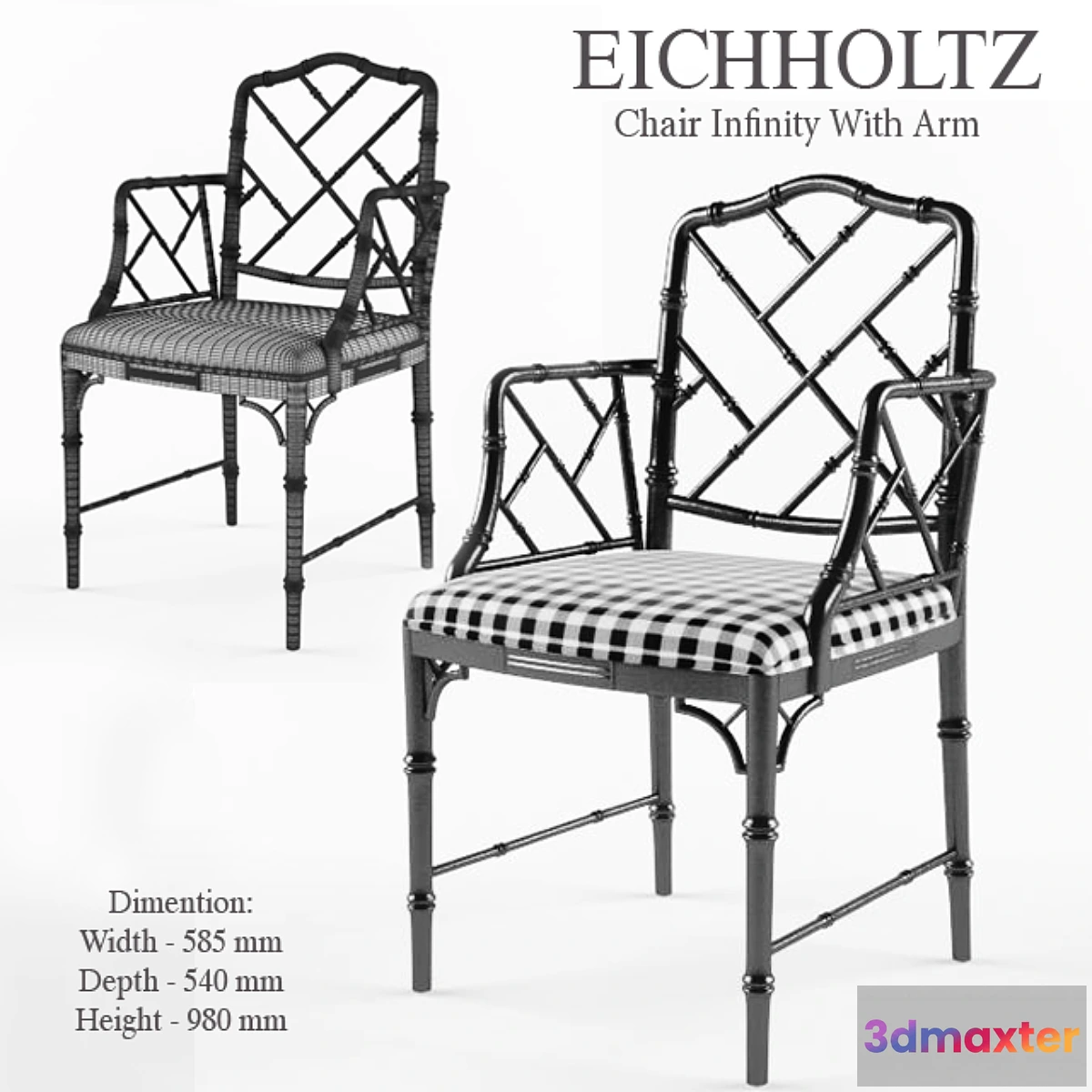 622661 - Chair Eichholtz Chair Infinity With Arm