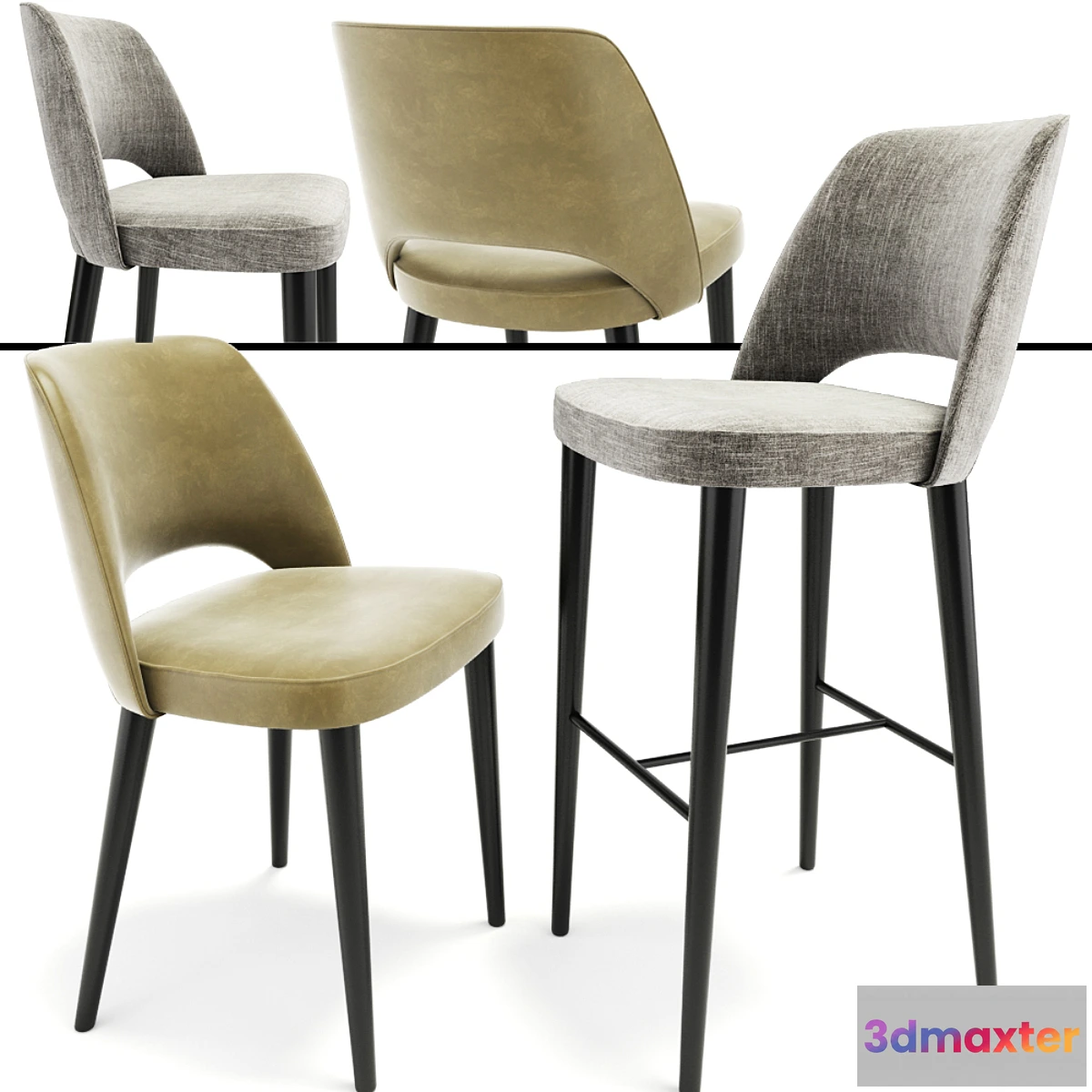 622809 - Astor Dining Chair And Bar Stool - No.2