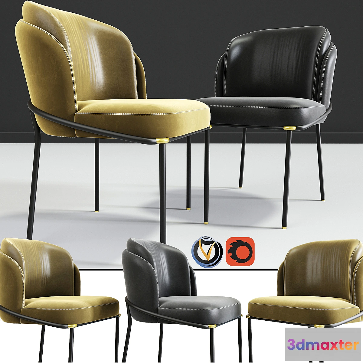 622815 - Minotti Fil Noir Dining Chair - No.2