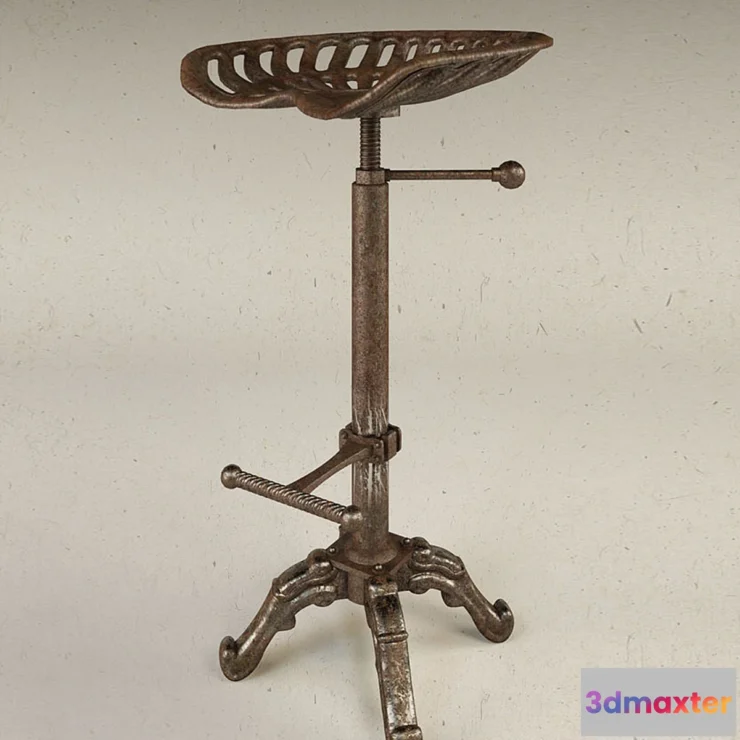 625129 - Cast iron bar stool