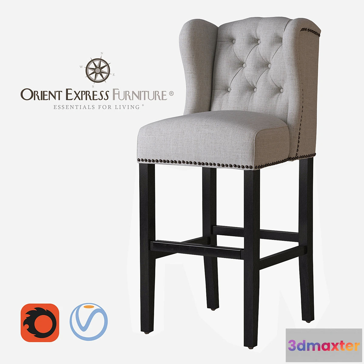 636921 - Orient Express Villa Collection. Maison Barstool.