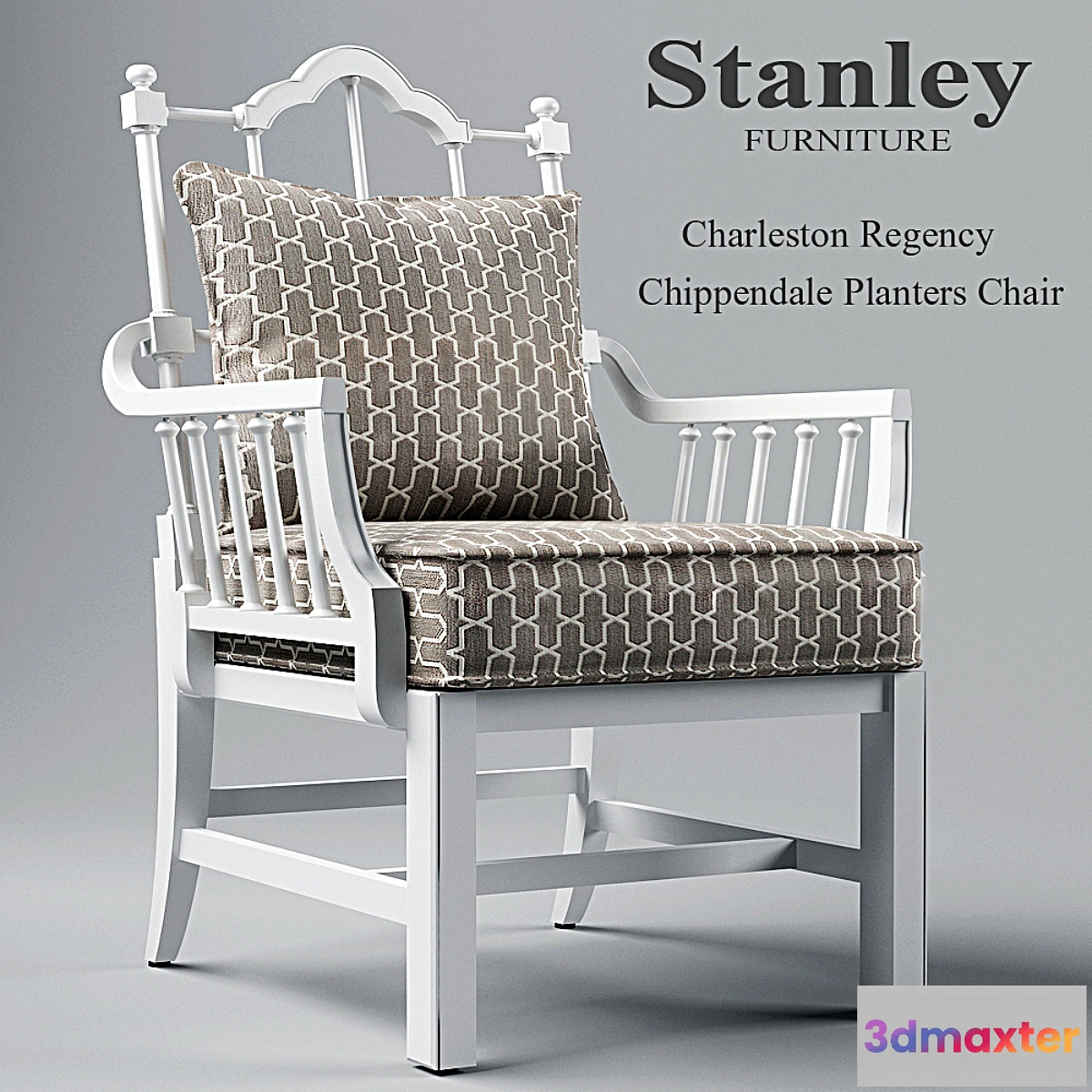 642807 - Charleston Regency Chippendale Planter’s Chair