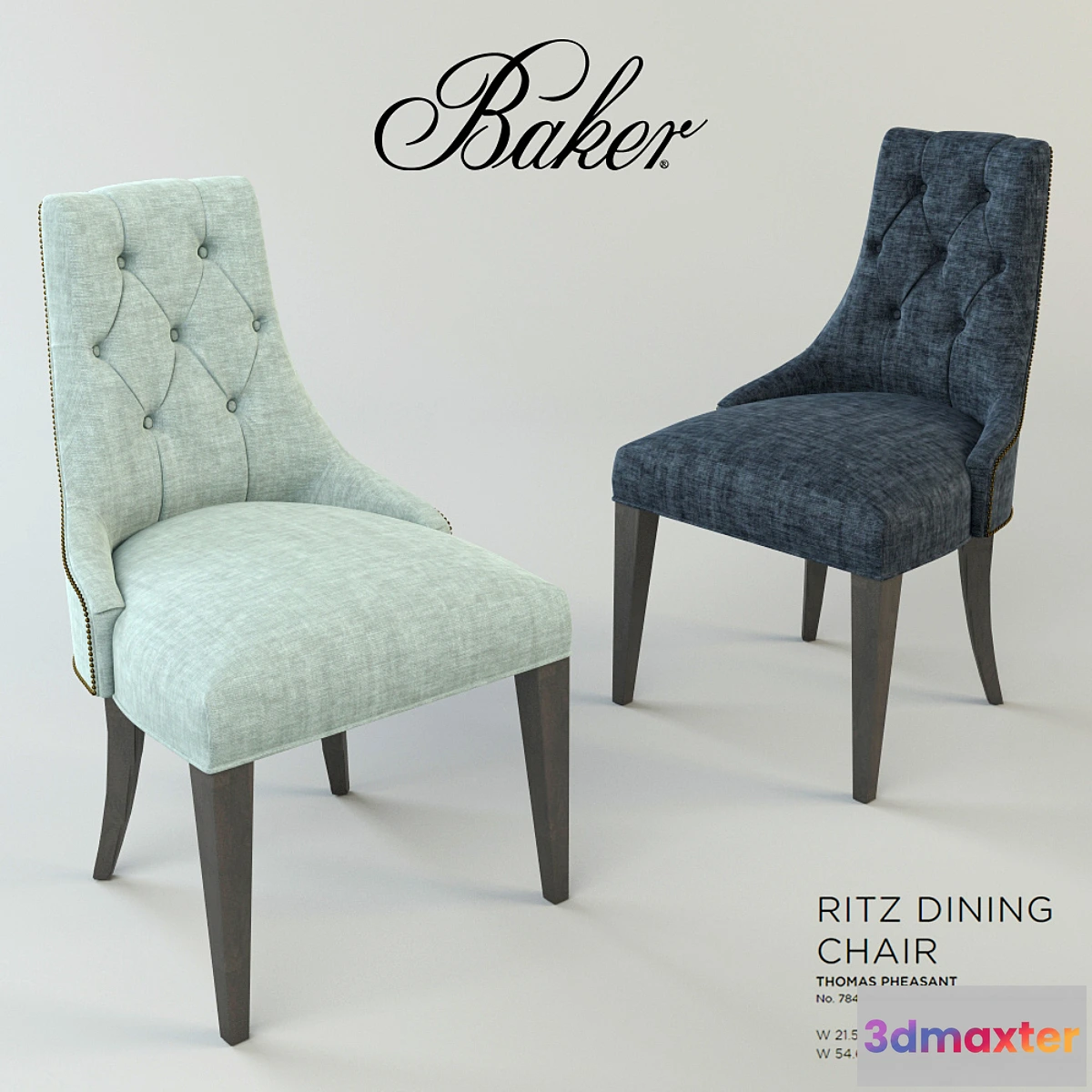 644807 - Baker Ritz Dinning Chair Armchair by Thomas Pheasant